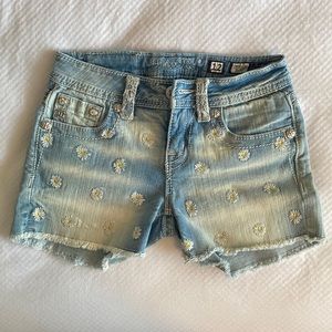Miss Me Daisy embroidered Girls shorts